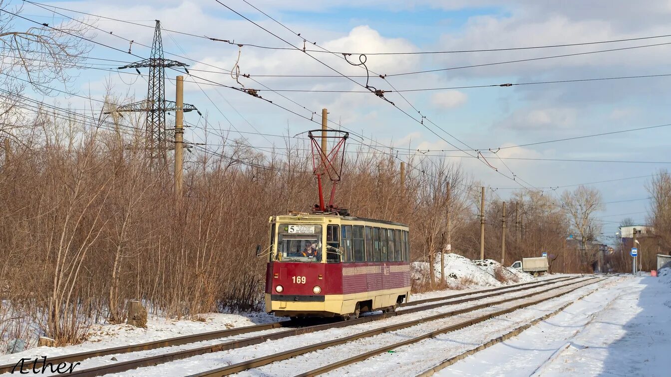 Красноярск трамвай фото Krasnoyarsk, 71-605 (KTM-5M3) 169 - Photo - Urban Electric Transit