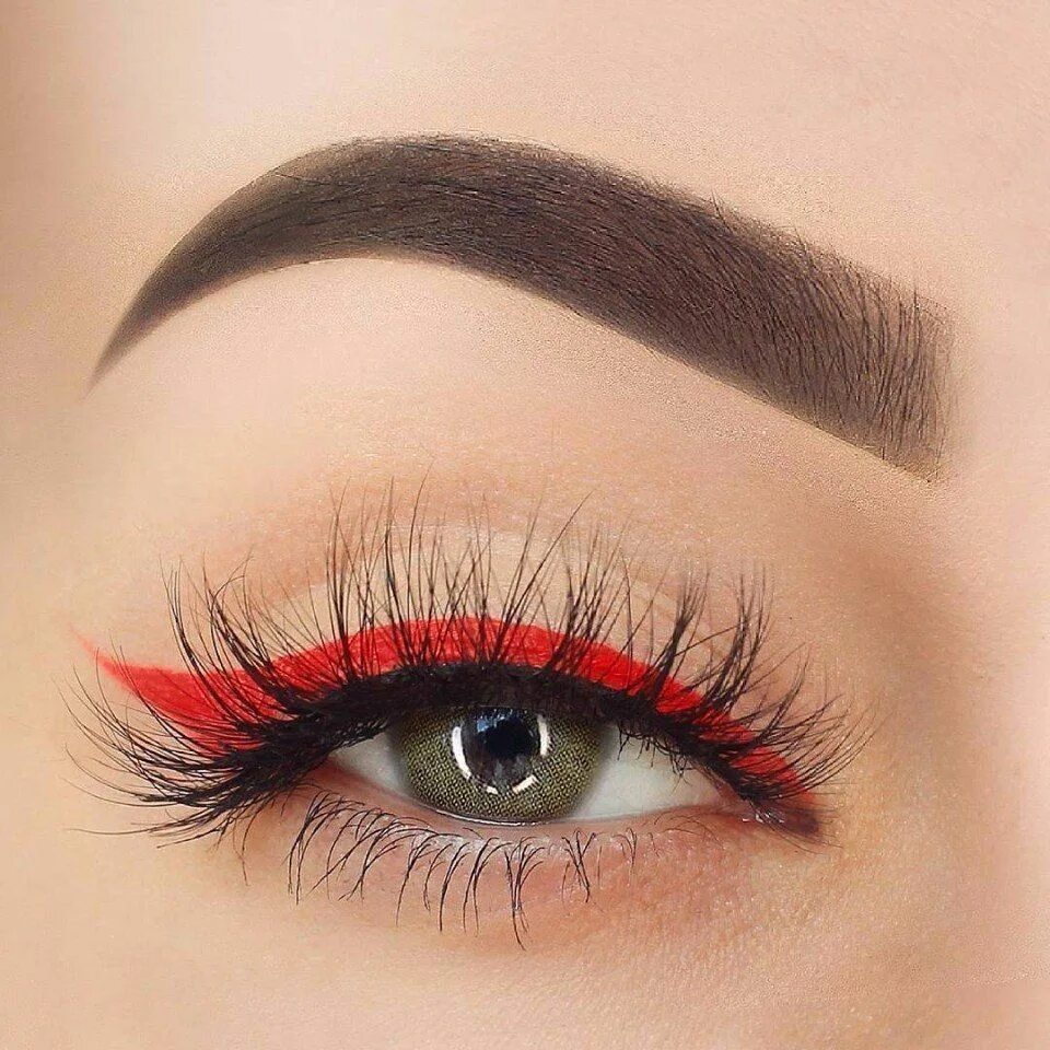 Красные брови макияж Сохранённые фотографии - 1 027 фотографий Red eyeliner, Eye makeup, Makeup