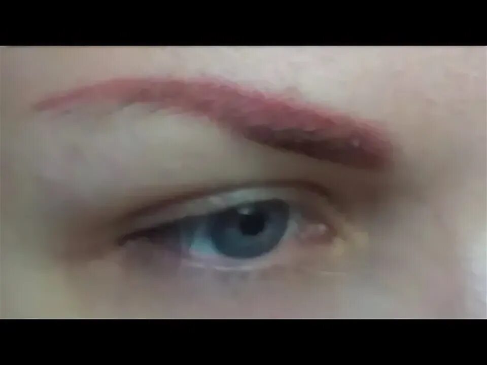 Красные брови после татуажа Что делать? Серые&Красные брови - YouTube