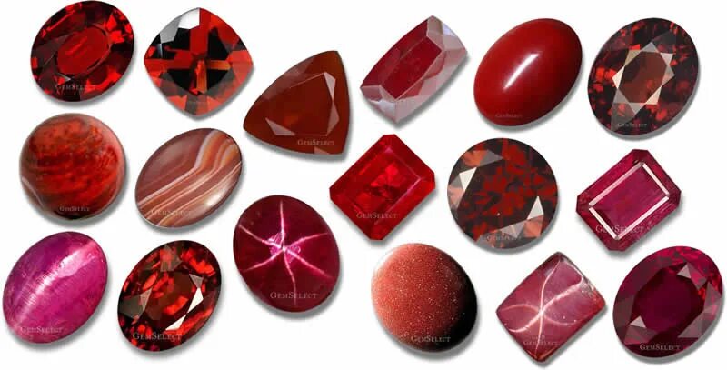 Красные драгоценные камни названия и фото Red Crystal Names Online www.beztabaka.by