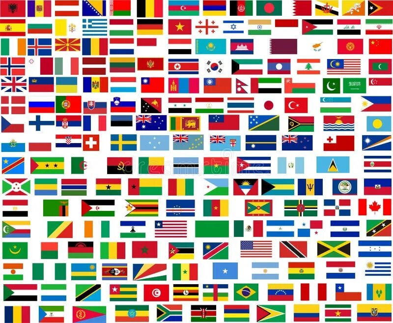 Красные флаги стран мира фото Flags of All World Countries Stock Illustration - Illustration of accurate, sign