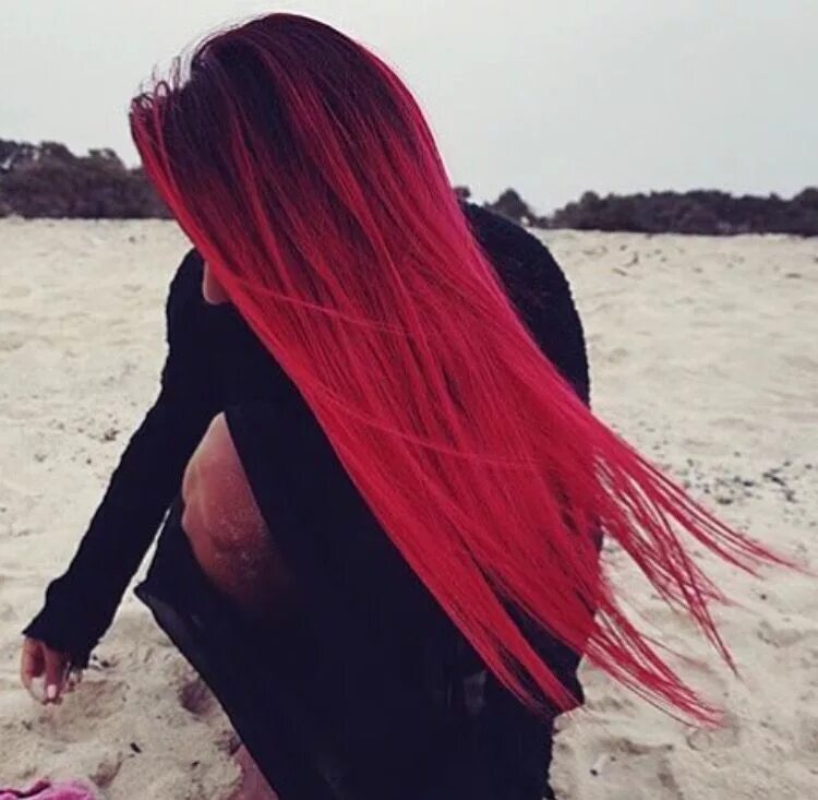 Красные фото девушек без лица Ombré red hair Red ombre hair, Hair dye colors, Ombre hair