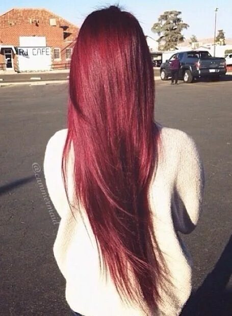 Красные фото девушек без лица cute-colored-hair: COLORED HAIR BLOG ♥ Long hair styles, Dye my hair, Gorgeous h