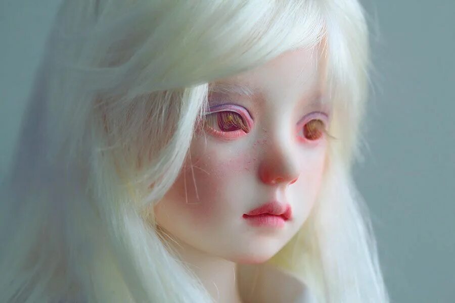 Красные глаза альбиносов фото albino Albino girl, Art dolls, Albino