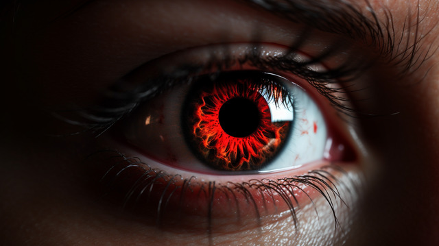 Красные глаза фото онлайн Woman S Eye Is Shown With Brown Eyes In A Close Up Background, Cross Eye Picture
