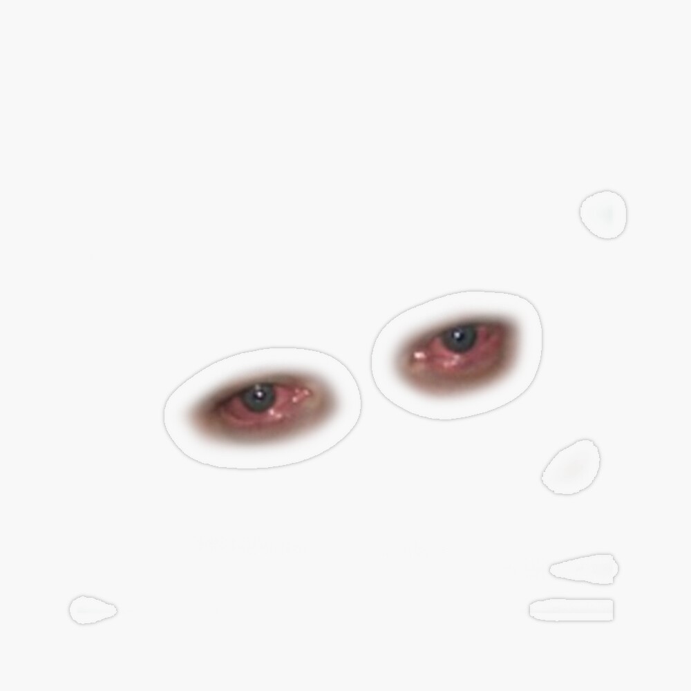 Красные глаза на фото фотошоп Baked eyes - baked eyes Sticker for Sale by toastfromvenus Redbubble
