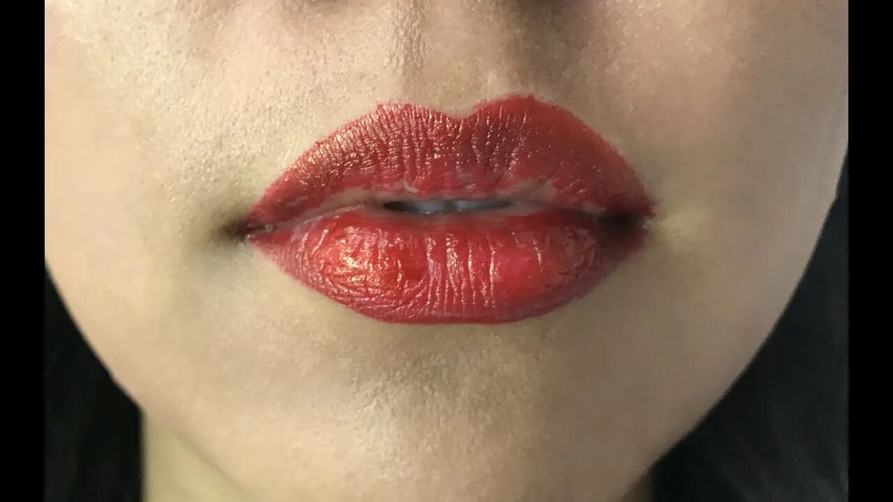 Красные губы перманентный макияж Lip tattoo how they do lips tattoo #LipTattoo, #Tattoo - YouTube