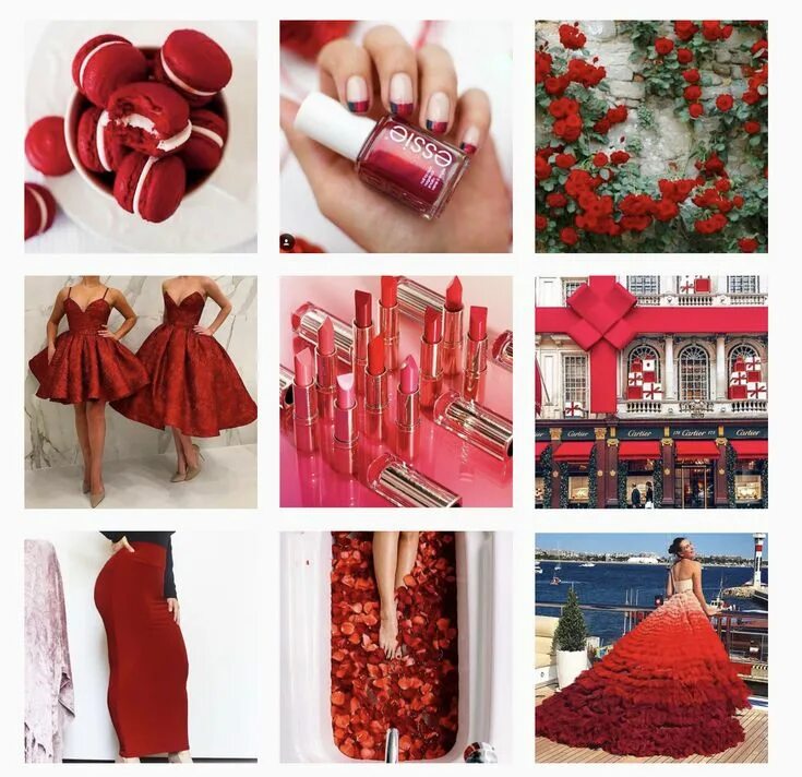 Красные идеи для фото thecheerfulchica-instagram-feed-ideas Instagram feed ideas, Aesthetic instagram 