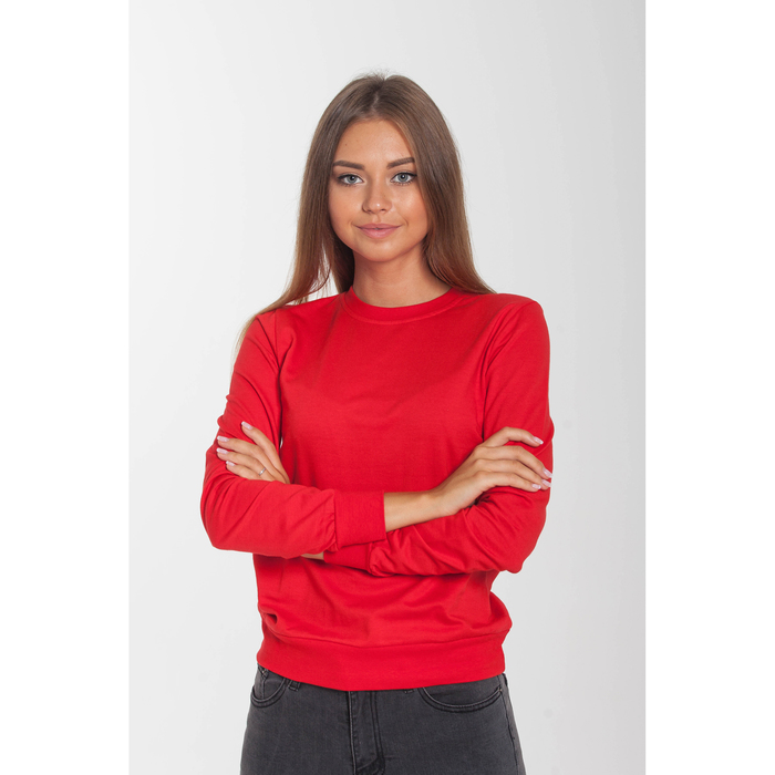Красные кофты фото Толстовка женская KAFTAN basic, цвет красный, размер S(44), хлопок 100% купить н
