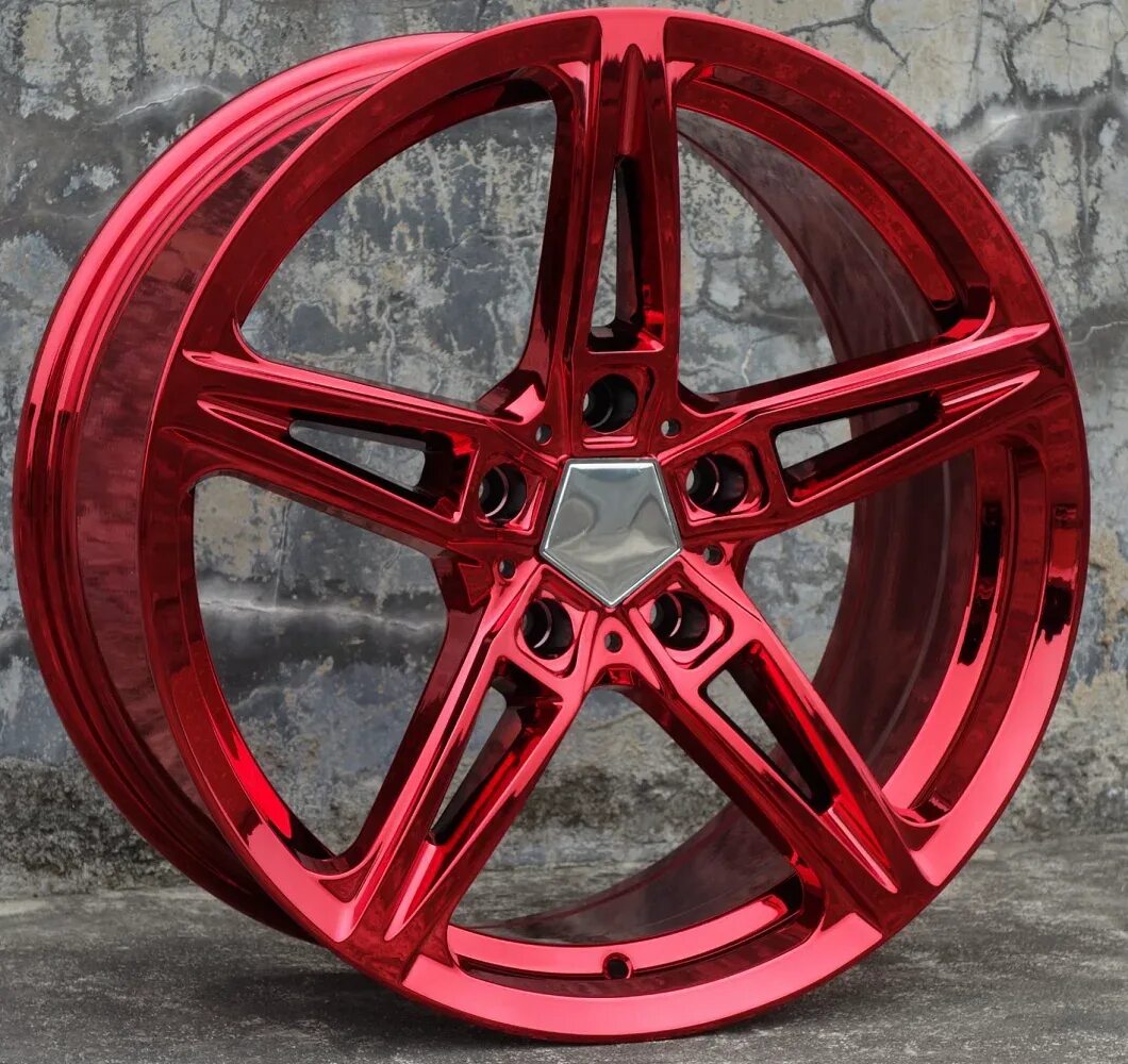 Красные литые диски фото Колесные диски Red Chrome 18 дюймов 18x8,0 5x120 для BMW 3 5 Series M5 525 320i 