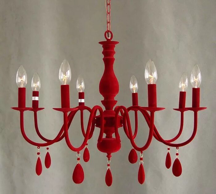 Красные люстры в интерьере art of the TAILGATE! - grace grits and gardening Red chandelier, Red decor, Red 