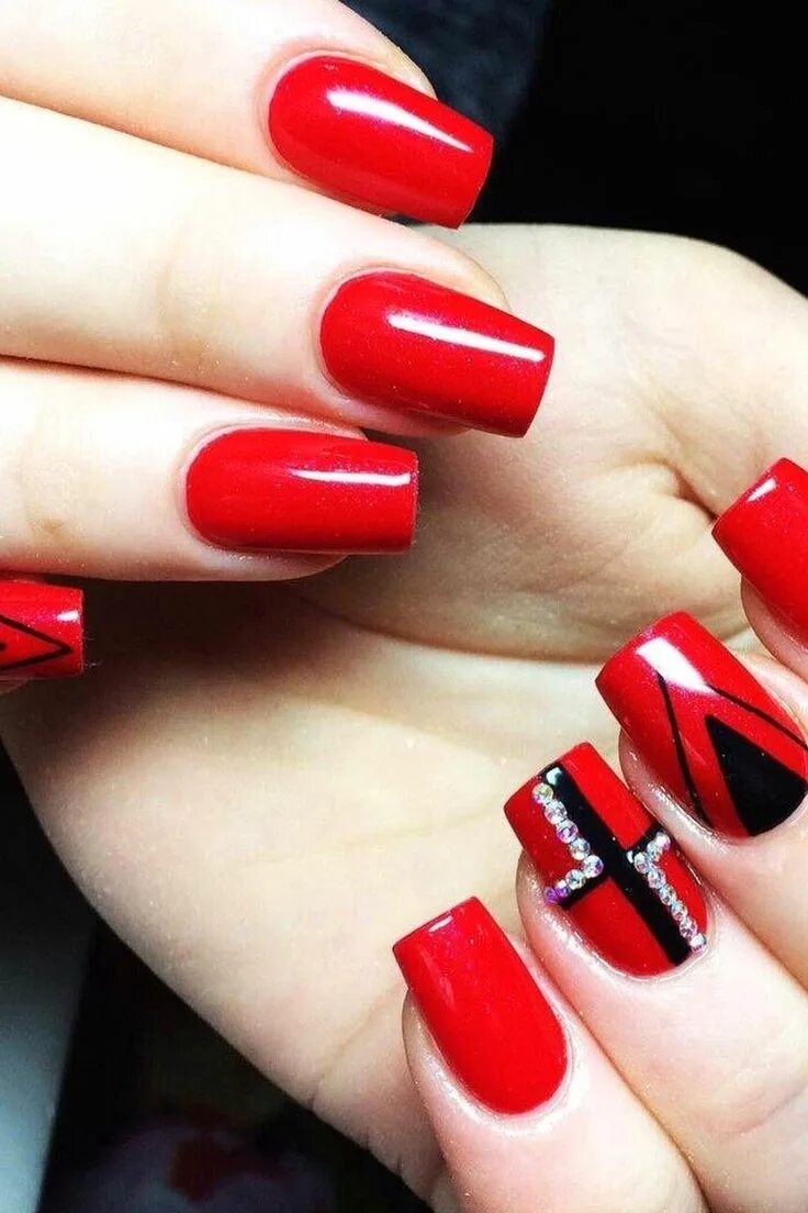 Красные ногти варианты маникюра red manicure #red #manicure #love #nails #nailart #beautiful #gelnails #nail #ar