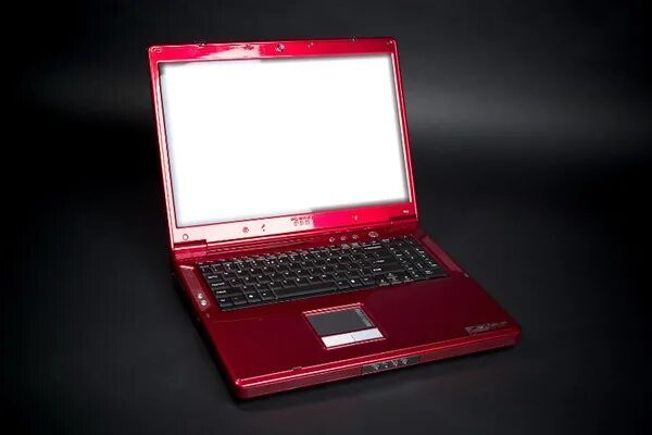 Красные ноутбуки фото Laptop red Фотомонтаж Pixiz