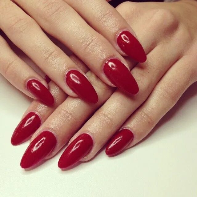 Красные овальные ногти дизайн фото The Real Regina George Trendy nails, Nails, Pretty nails