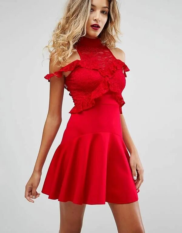 Красные платья фото короткие Dresses Party dresses, prom & maxi dresses ASOS Tight red dress, Red dress, Wear
