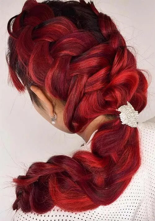 Красные прически женские Pin on hair color