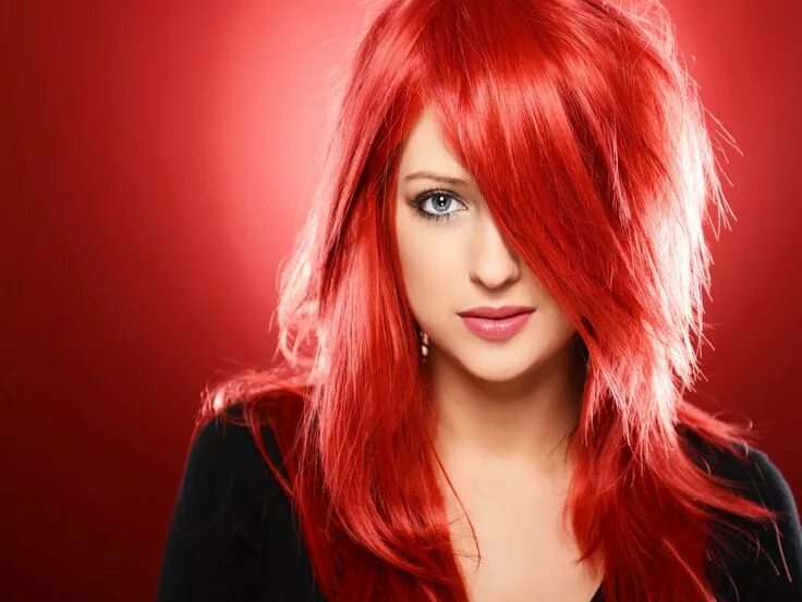 Красные прически женские Make a Bold Hair Change This Summer Hair styles, How to dye hair at home, Dyed h