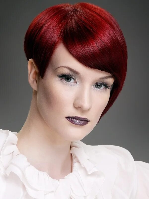 Красные прически женские Pin by Derek Campbell on Hair Color Creative hair color, Short human hair wigs, 