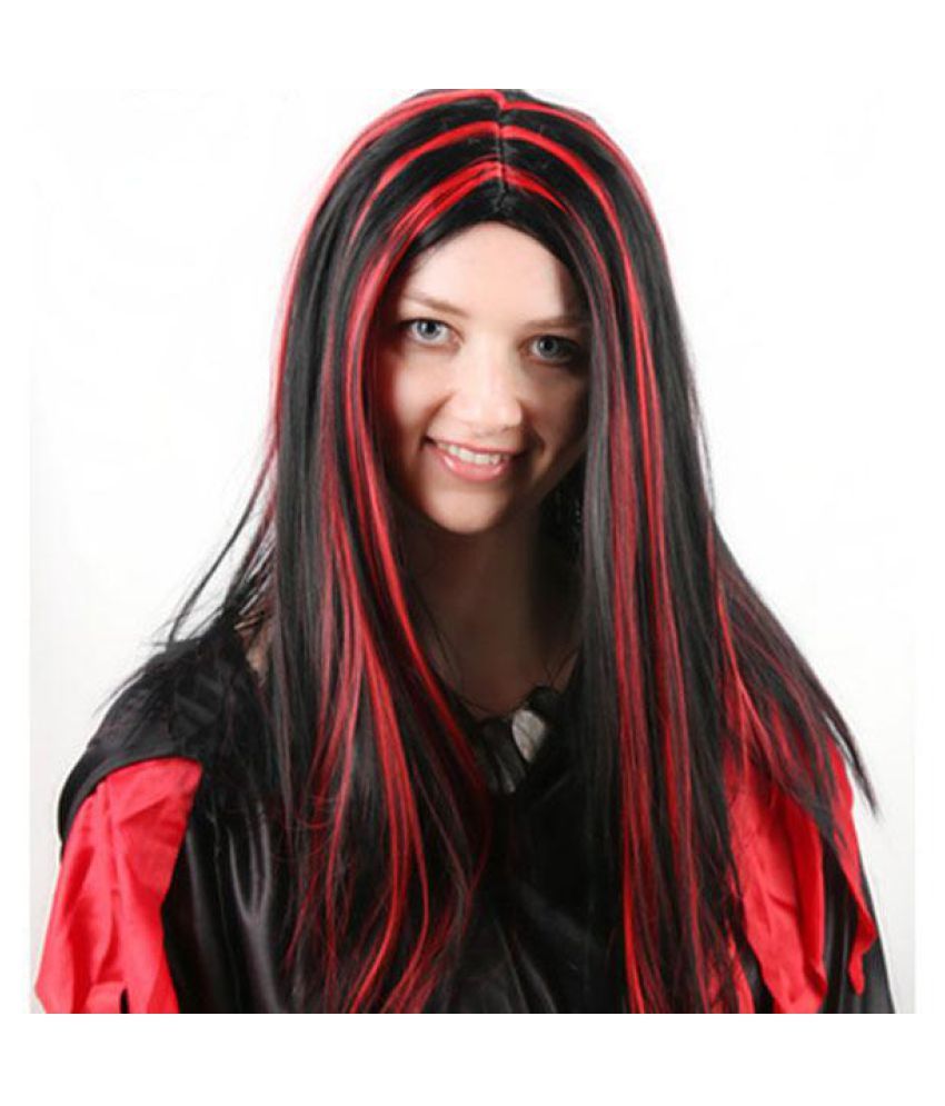 Красные пряди фото red and black cosplay wig outlet factory shop