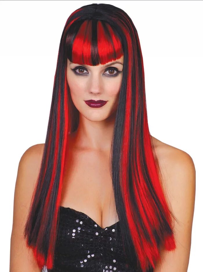 Красные пряди фото Witch Wig - partyandcelebrate UK