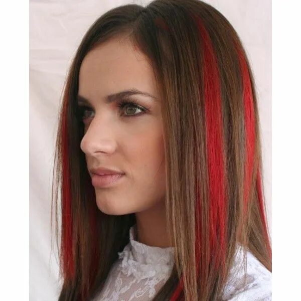 Красные пряди фото Pictures of Dark Hair with Highlights Dark red hair color, Dark hair with highli