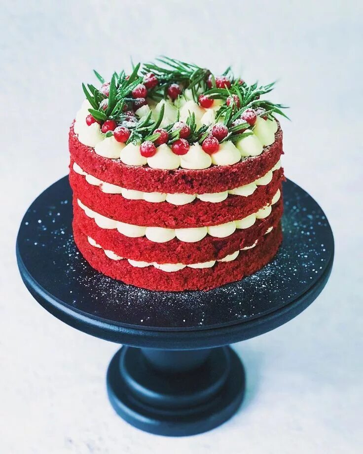 Красный бархат торт оформление для женщин Pin by Майя on женский торт Bakery, Desserts, Cake