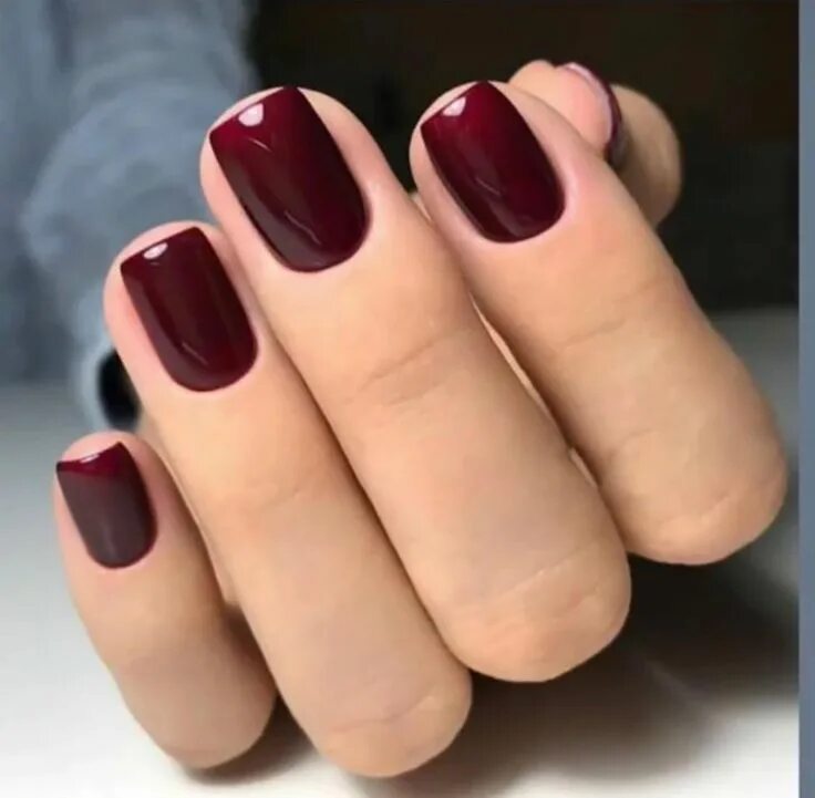 Красный бордовый маникюр на короткие Pin by Xx00LoLiTaXx00 on Nail Art Red nails, Red gel nails, Nails