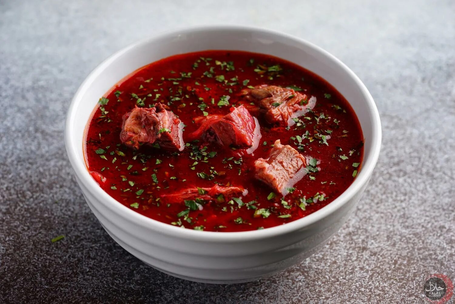 Красный борщ с мясом фото Борщ с говядиной - пошаговый рецепт с фото от Халяль Маркет