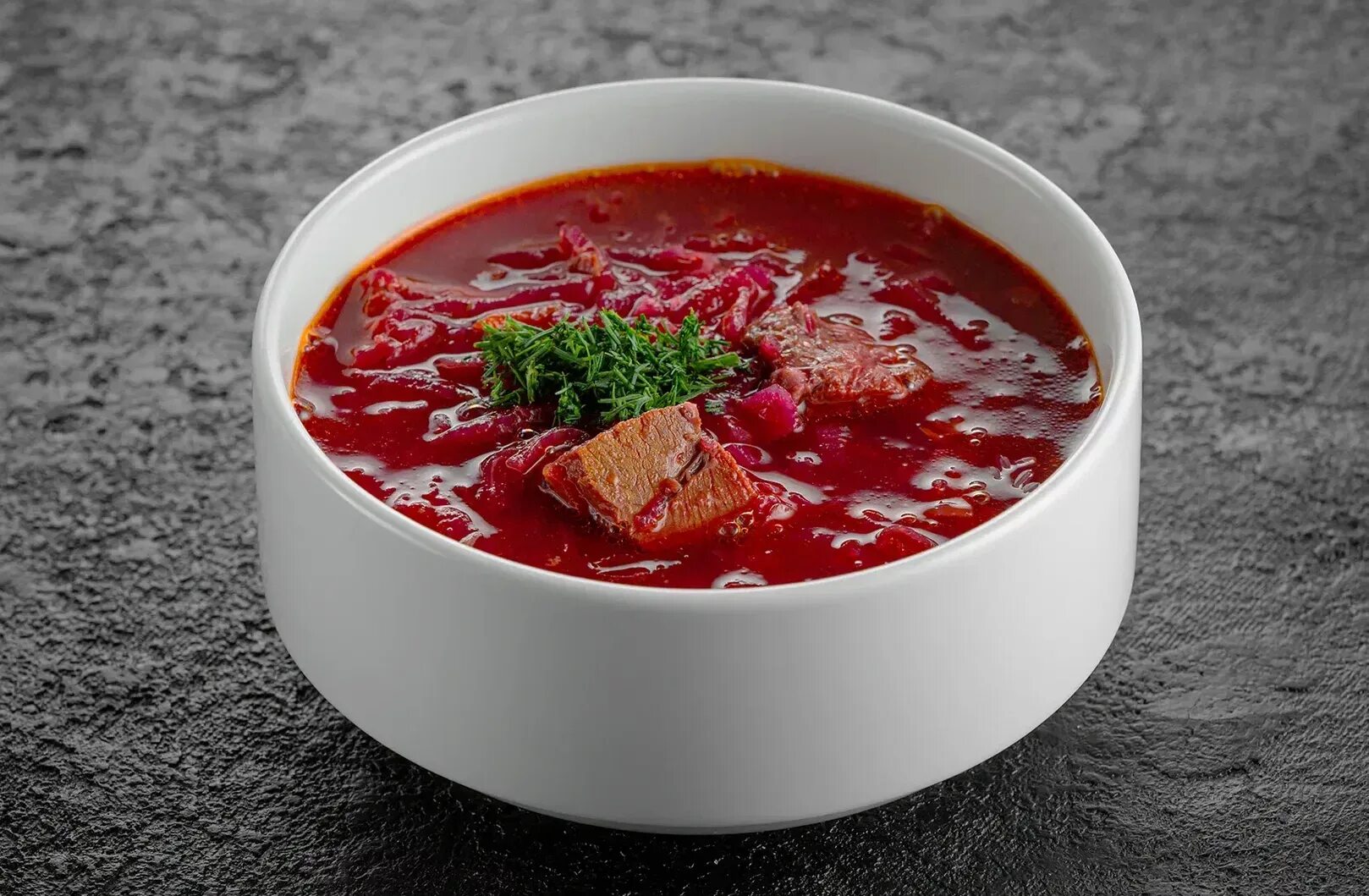 Красный борщ с мясом фото Борщ - Kinza НН
