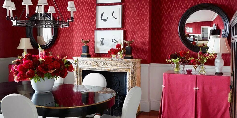 Красный декор на стену 3 Colors You Should Paint Your Dining Room - And 3 to Avoid Dining room colors, 