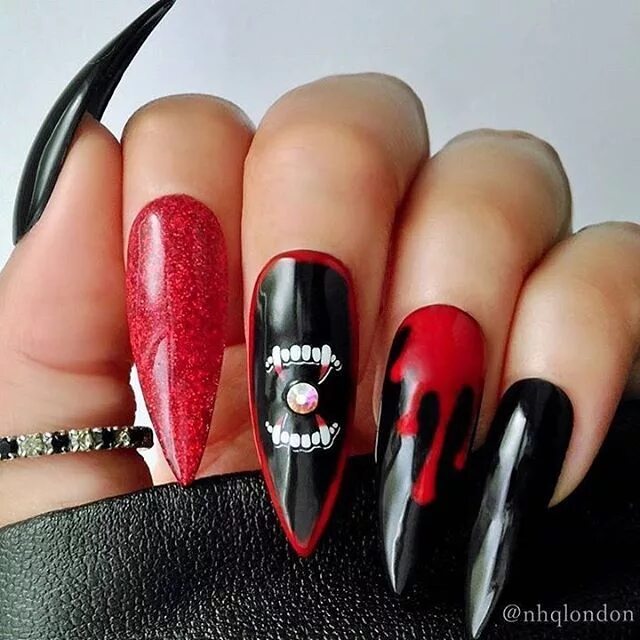 Красный дерзкий маникюр Nails by @nailpromagazine - 1309 likes Best nail art designs, Cute acrylic nail 