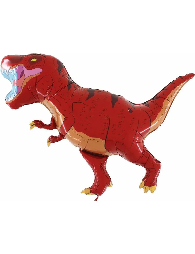 Красный динозавр фото Palloncino Super Shape Dino T-Rex Rosso