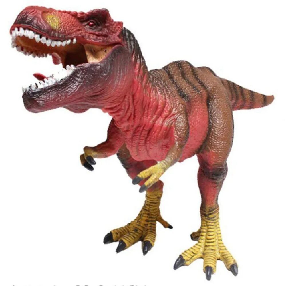 Красный динозавр фото 11 X 5.5 X 3.5 Inch Realistic Big Dinosaur Toy Tyrannosaurus Rex Figurine with M