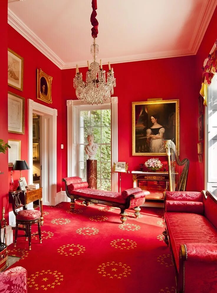 Красный дом интерьер This Ivy House Red rooms, Red interiors, Red decor