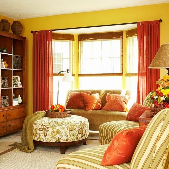 Красный и желтый цвет в интерьере 16 Yellow Color Schemes to Refresh Every Room in Your House Small room makeover,