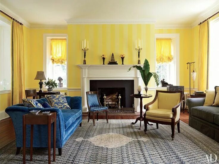 Красный и желтый цвет в интерьере Confused About Your Paint Sheen? Here's Why Paint colors for living room, Yellow