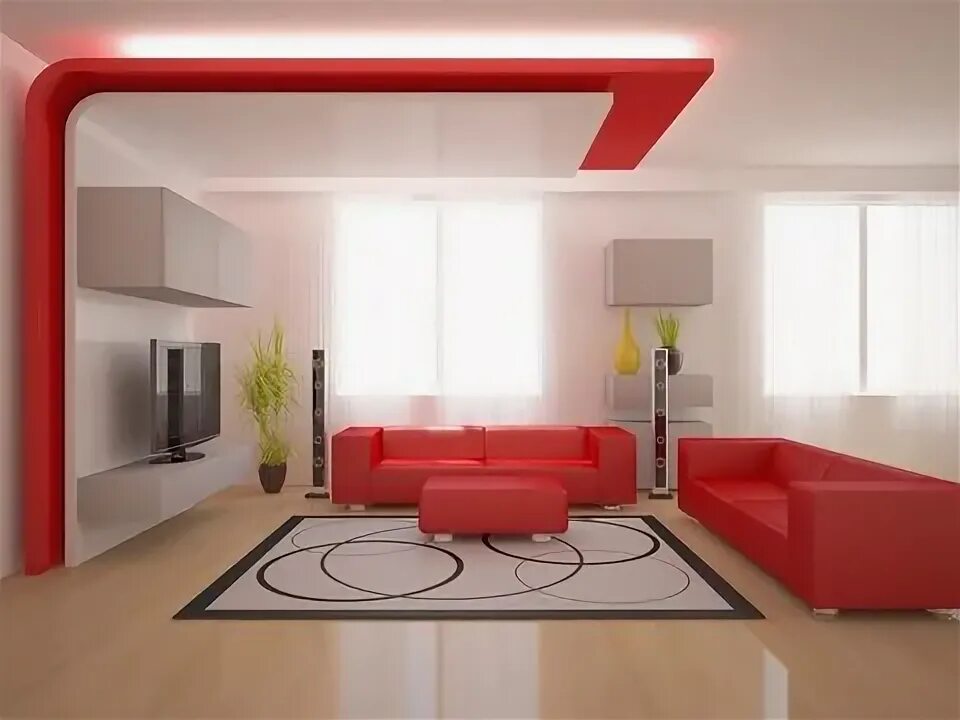 Красный интерьер гостиной Red Interior Design Зображення - огляд 3,394,165 Стокові фото, векторні зображен