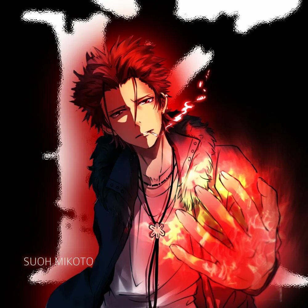 Красный король фото K project anime, K project, Suoh mikoto