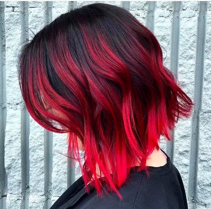 Красный коротких фото #OmbreHairBlonde Short red hair, Red ombre hair, Red hair color shades