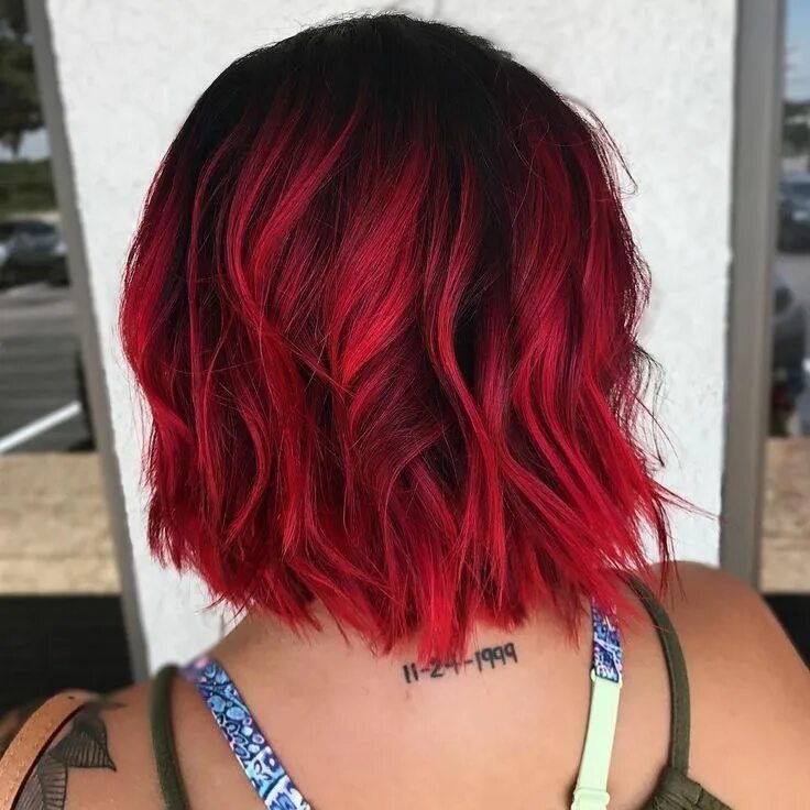 Красный коротких фото Pin by Braindead.celly on COLOR HAIR IDEAS Red ombre hair, Bright red hair, Mage