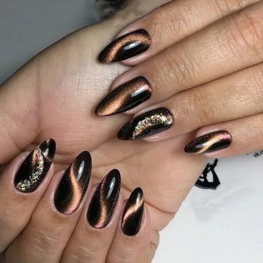 Красный кошачий глаз маникюр миндаль Pin auf NAILS Nagelideen, Schöne nägel, Nageldesign