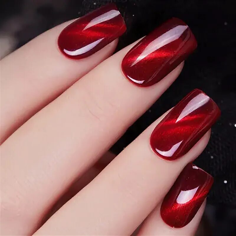 Красный кошачий маникюр фото 8ml 3D Farbverlauf Katzenauge UV LED Nagelgelpoliermittel Tränken Lacklack flei 