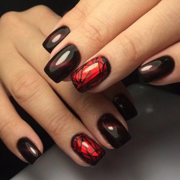 Красный кошачий маникюр с дизайном Like this manicure? Rate from 1 to 10 Like this manicure? Rate from 1 to 10 Гель