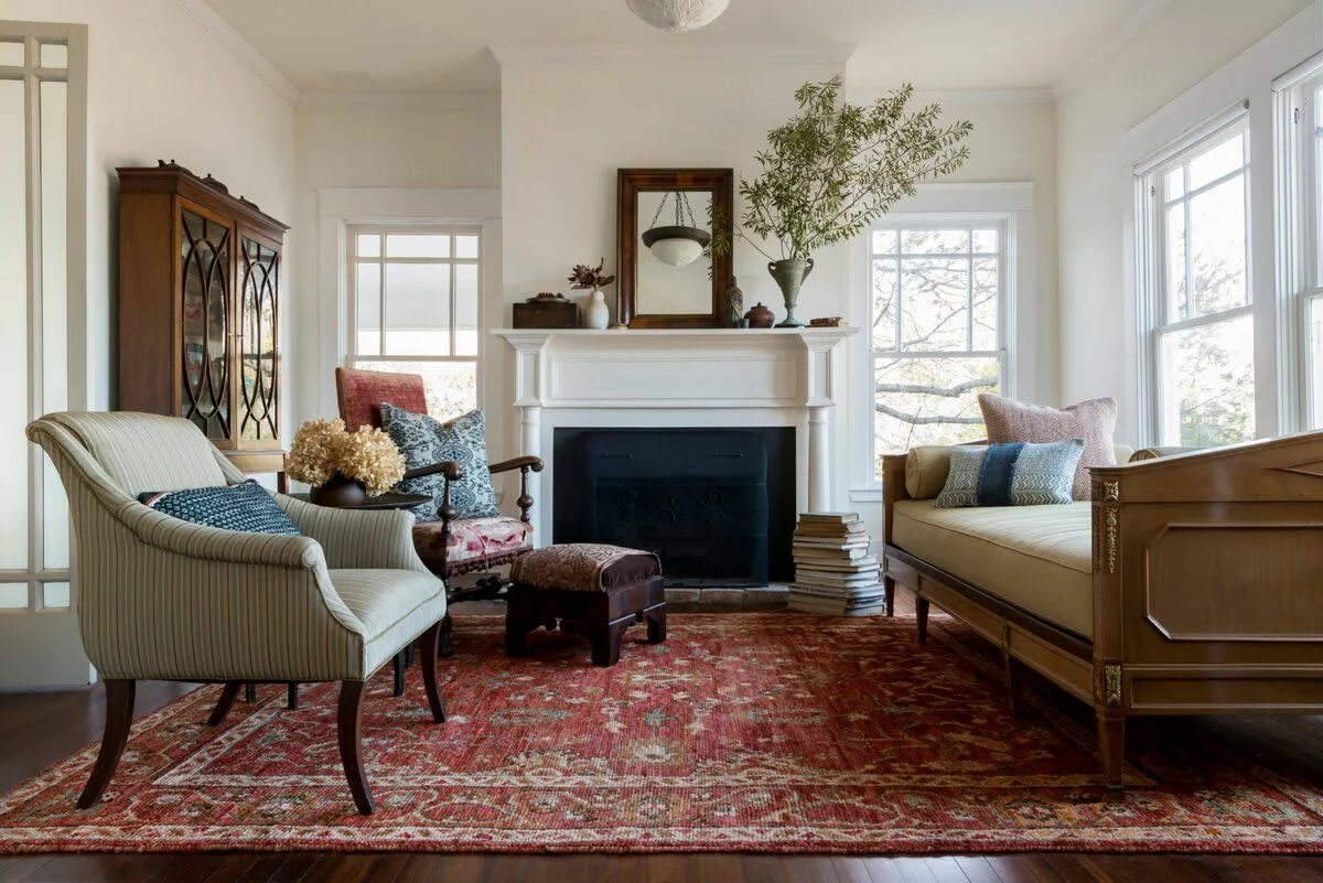 Красный ковер в современном интерьере Loloi Empress EU-05 Red - Red Rug Studio Living room designs, Rugs in living roo