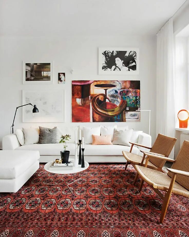 Красный ковер в современном интерьере Comment utiliser la couleur bordeaux dans la déco du salon ? Shake My Blog Livin