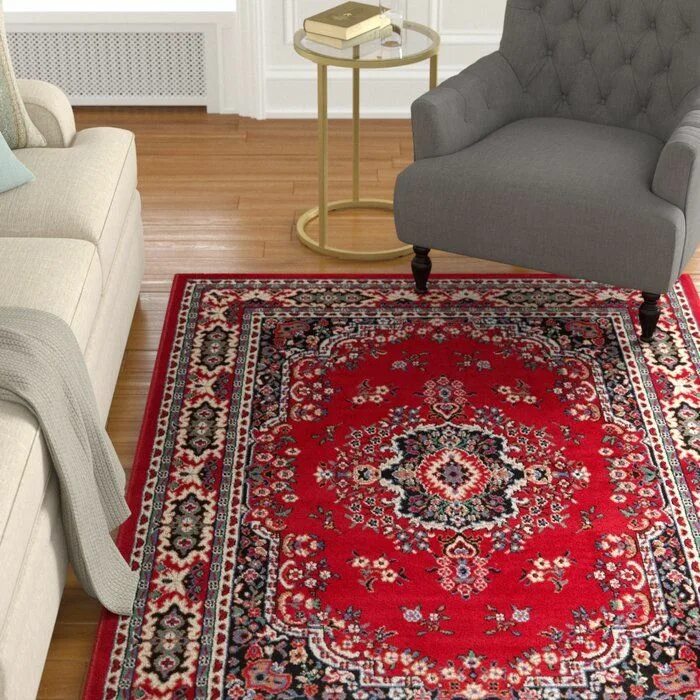 Красный ковер в современном интерьере Lilly Oriental Red Area Rug Area rugs, Rugs, Beige area rugs