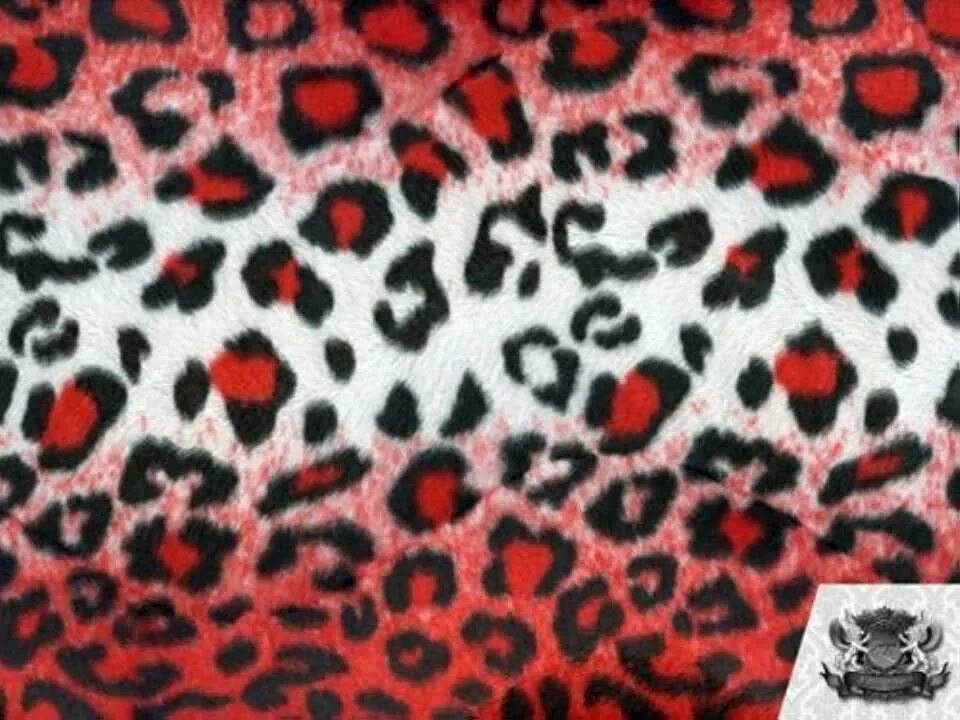 Красный леопард фото Amazon.com: Red Faux Fur Fabric