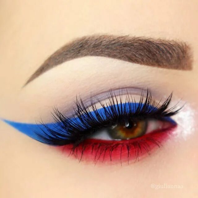 Красный макияж для голубых глаз Instagram photo by *Giulianna Maria* * Jul 4, 2016 at 9:08pm UTC Halloween eye m