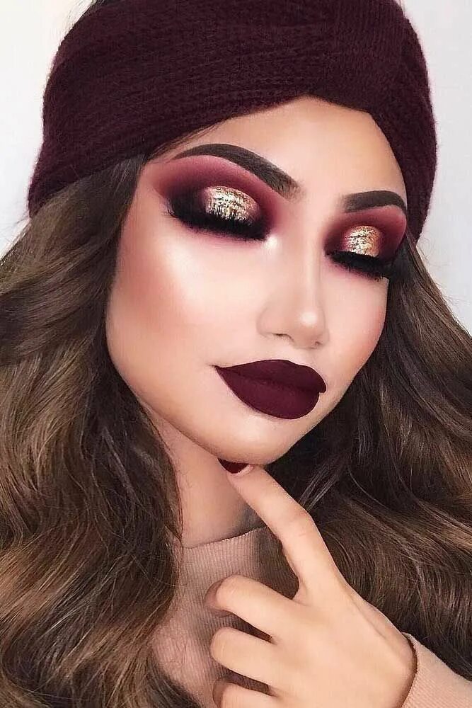 Красный макияж для карих 57 Most Amazing Homecoming Makeup Ideas Burgundy makeup, Gorgeous makeup, Weddin