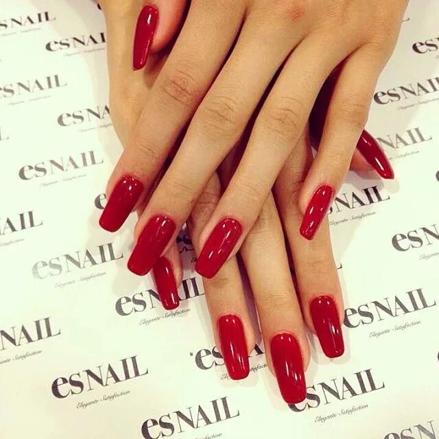 Красный маникюр 2024 квадрат длинные Pin by Ryder on Nails Long red nails, Nails, Pretty nails